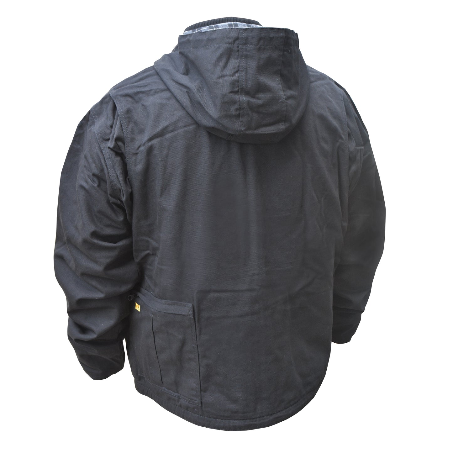 DCHJ076ABB Men's Heated Heavy Duty Work Coat without Battery - Black - Size 2X