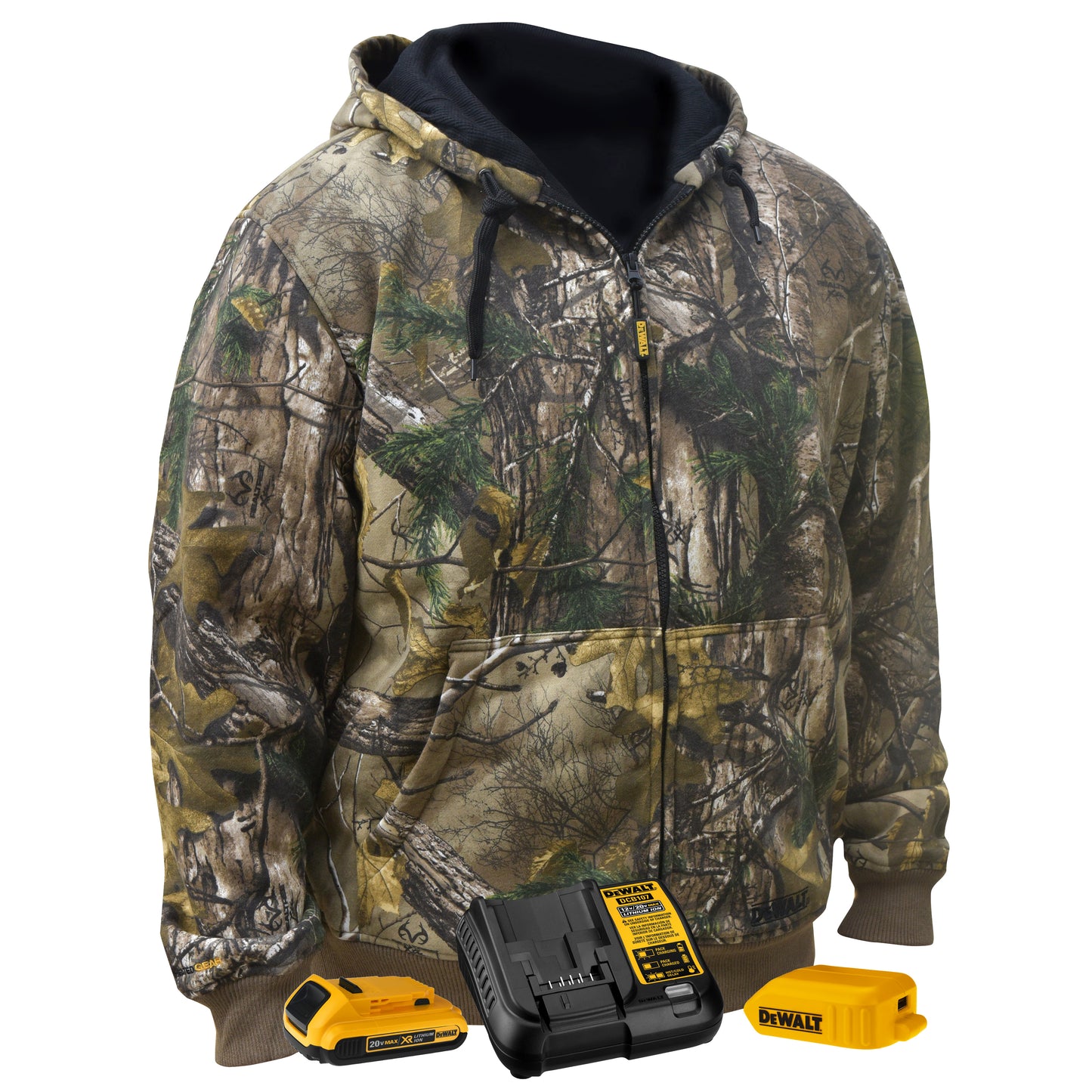 DCHJ074 Men's Heated REALTREE EDGE® Camouflage Heated Hoodie Kit - Camo - Size XL