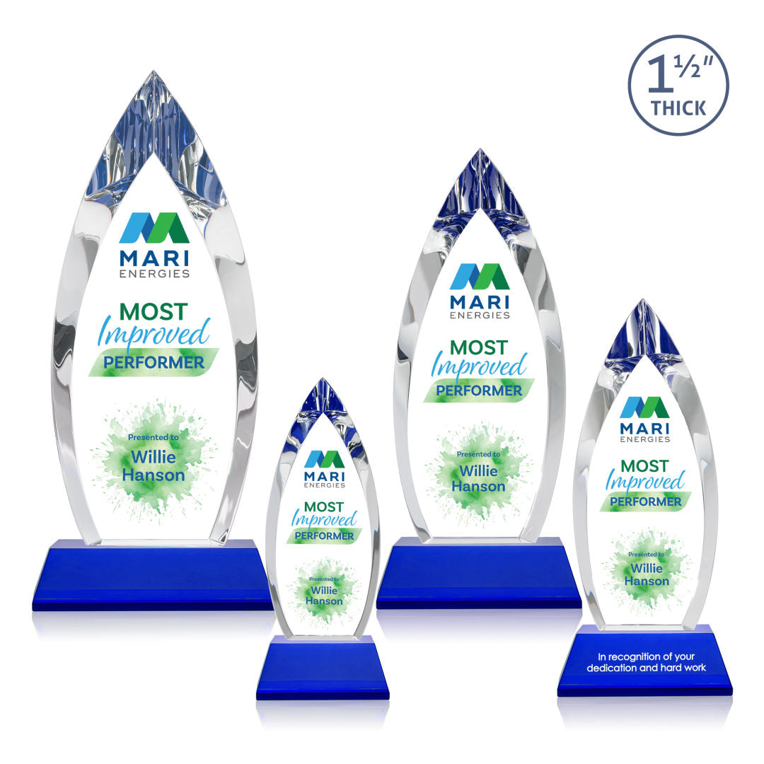 Fortier VividPrint™ Award on Entwhistle Base - Blue