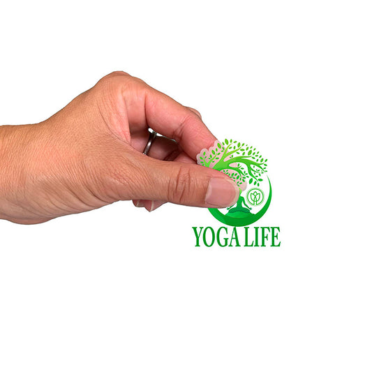 "CustomCut ™"Clear Decal 6" x 8"Full Color Custom Shape Removable Vinyl Sticker Sheets