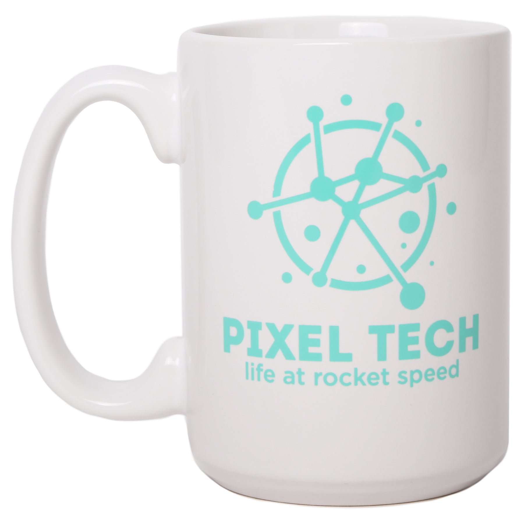 15oz White Ceramic Mug