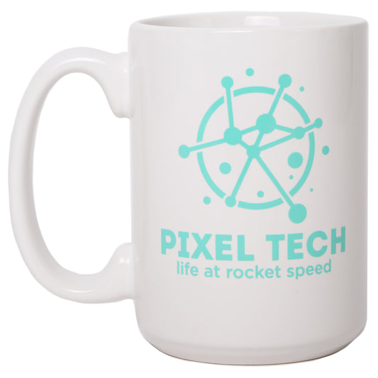 15oz White Ceramic Mug