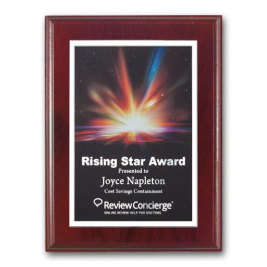 SpectraPrint™ Plaque - Mahogany White
