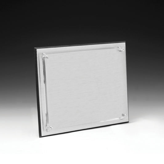 Brushed Aluminum 4 Color Process Plaque (6"x8"x1")