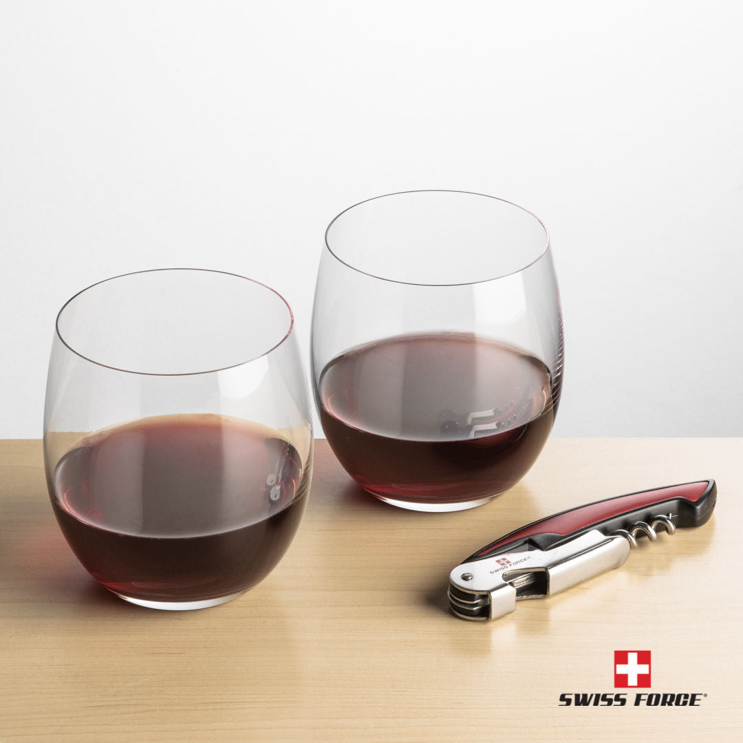 Swiss Force® Opener & Zacata Stemless Wine