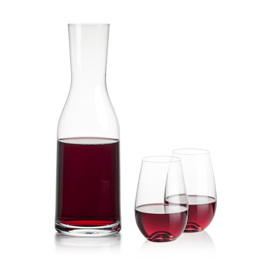 Caldmore Carafe & Boston Stemless Wine