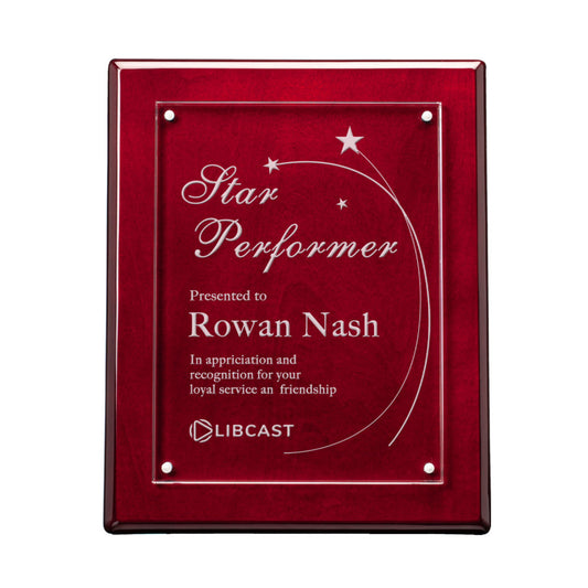 Sedum Plaque - Rosewood