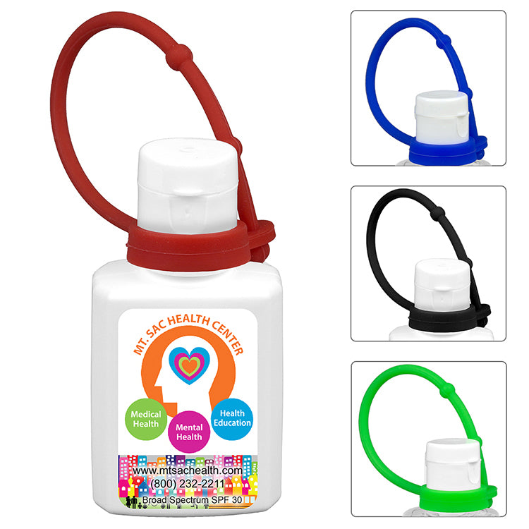 “SunFun L Connect” 1.0 oz Broad Spectrum SPF30 Sunscreen Lotion in Solid White Flip-Top Squeeze Bot