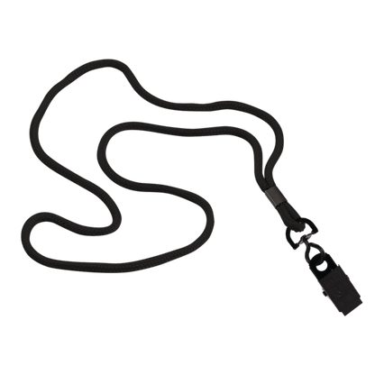 1/8" Polyester Cord Lanyard with Bulldog Clip