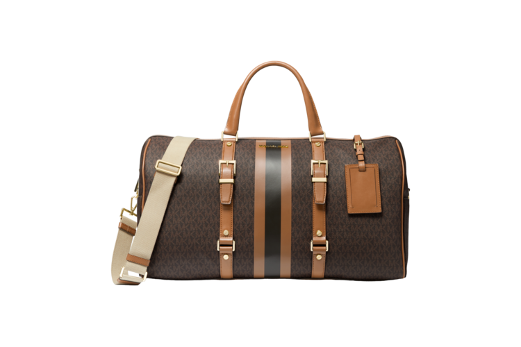 Michael Kors Bedford Extra-Large Logo Stripe Weekender Bag