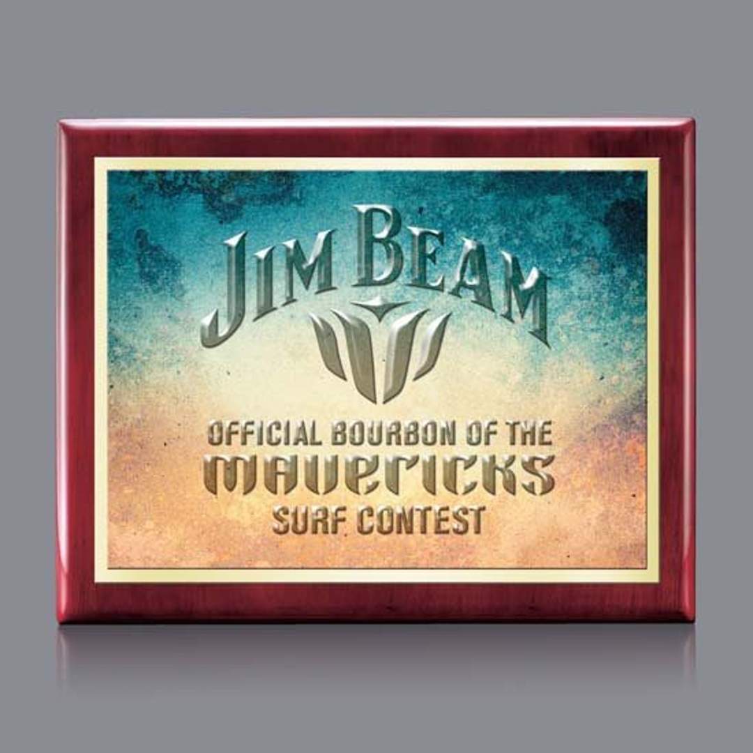 Oakleigh VividPrint™ 3D Plaque - Rosewood/White