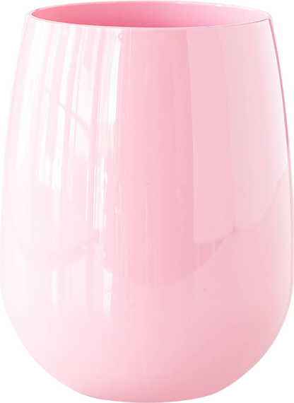 12oz Colored Stemless Wine Glass