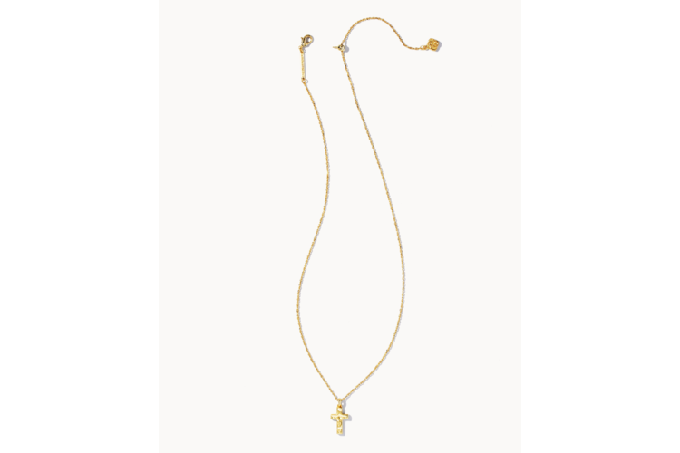 Kendra Scott Cross Pendant Necklace in Gold