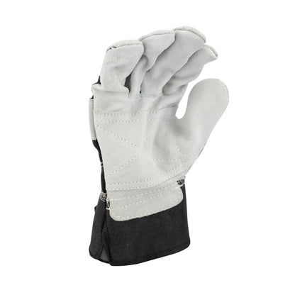 DPG41 Select Shoulder Cowhide Leather Palm Glove - Size L - Gray and Black