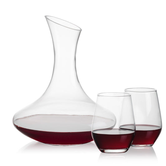 Hampton Carafe & Mandelay Stemless Wine