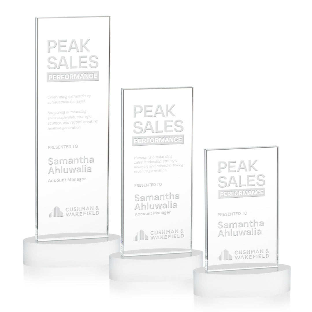 Heathrow Award on Alberton Base - White