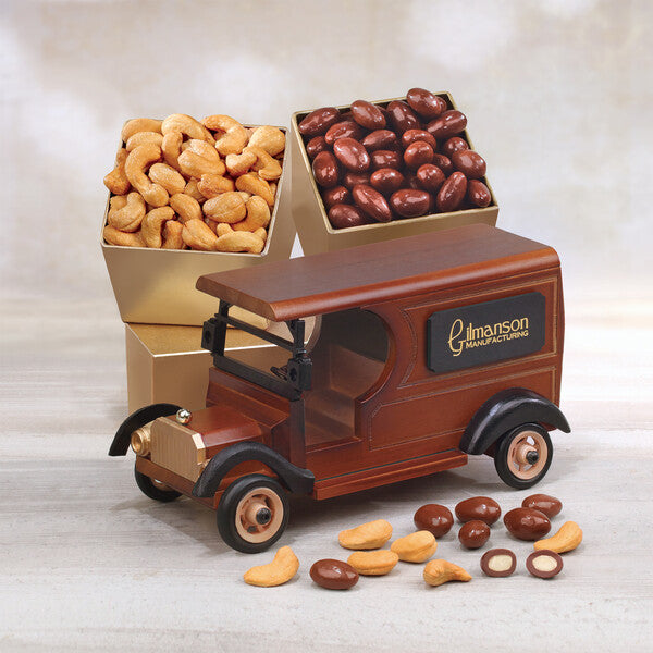 1918 Delivery Truck with Fancy Cashews & Chocolate Almonds