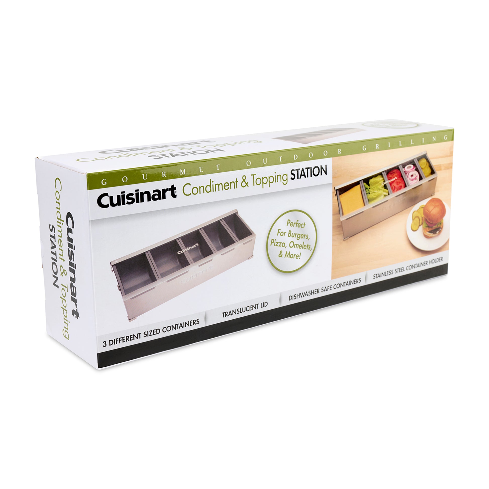 Stainless Steel Cuisinart Outdoors® Condiment and Topping Station