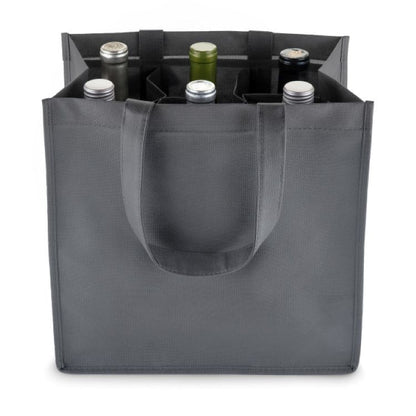 True® 6 Bottle Non-Woven Wine Tote