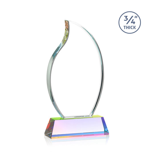 Croydon Flame Award on Newhaven Base - Prismatic