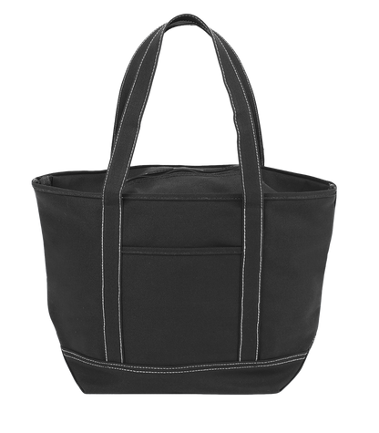 Sailway Solid Zippered Tote Bag