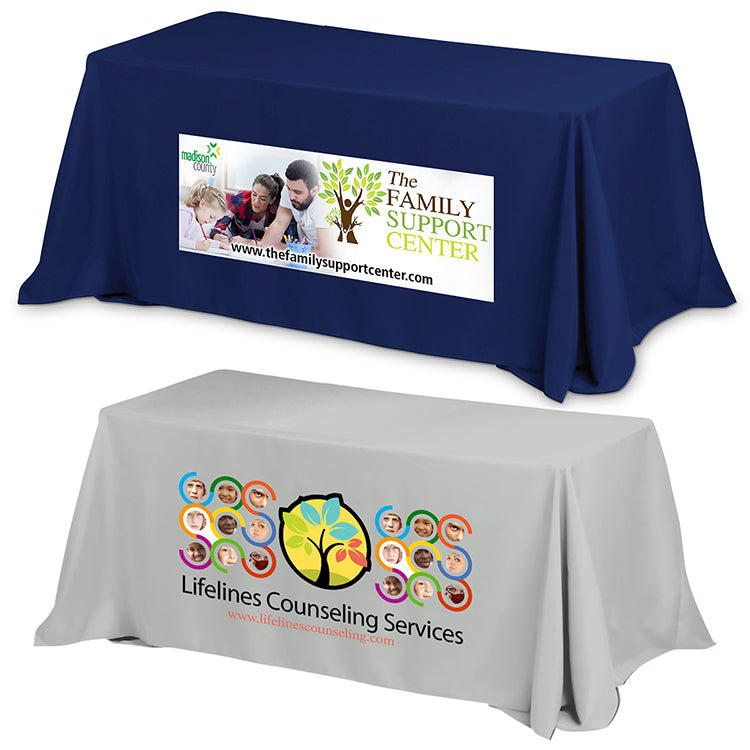 "Preakness Six" Fits 6 ft Table 3-Sided Economy Table Covers & Table Throws (PhotoImage Full Color)