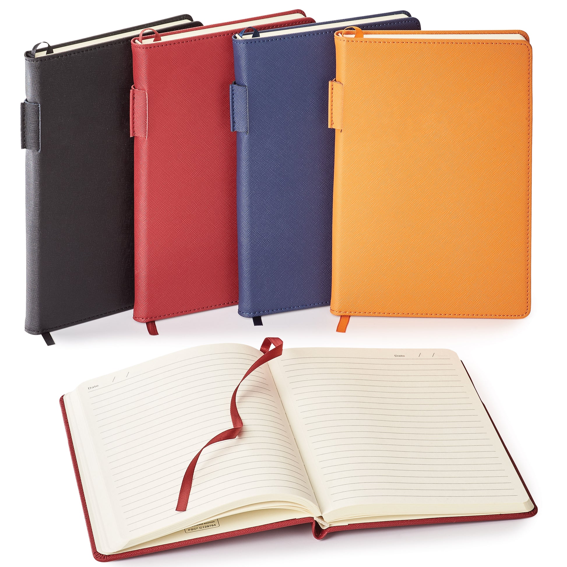 Genuine leather non-refillable journal