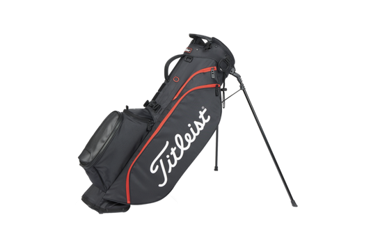 Titleist Players 4 Stand Bag - Black/Black/Red