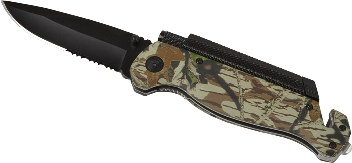Camo Survival/Rescue Knife