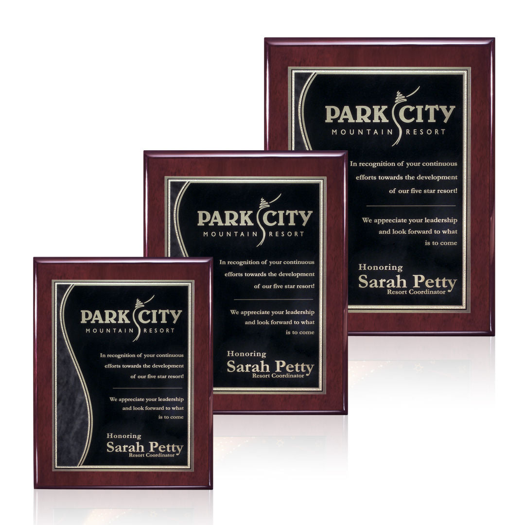 Oakleigh/Nobleton Plaque - Rosewood Finish
