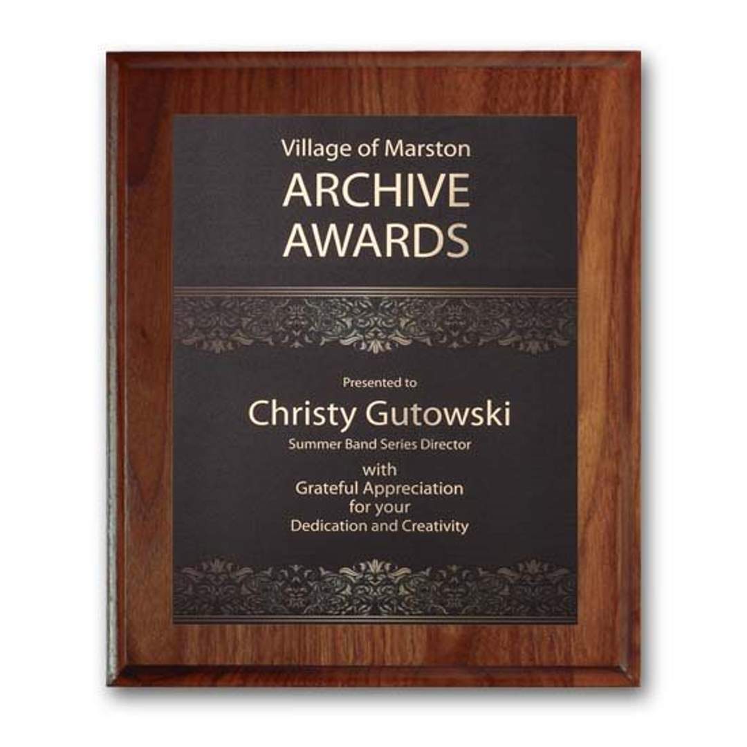 SpectraPrint™ Plaque - Cove Edge Gold