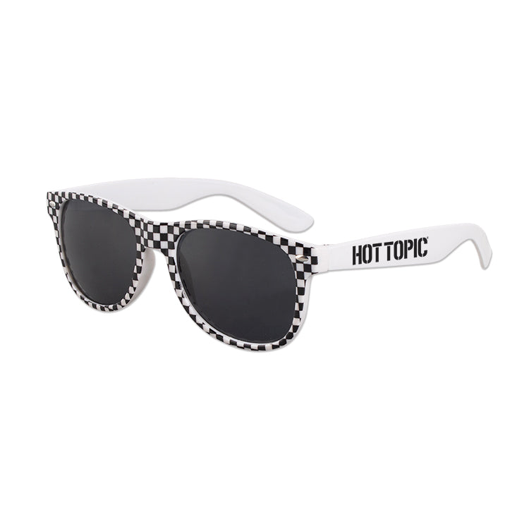 White/Black Iconic Checkered Sunglasses