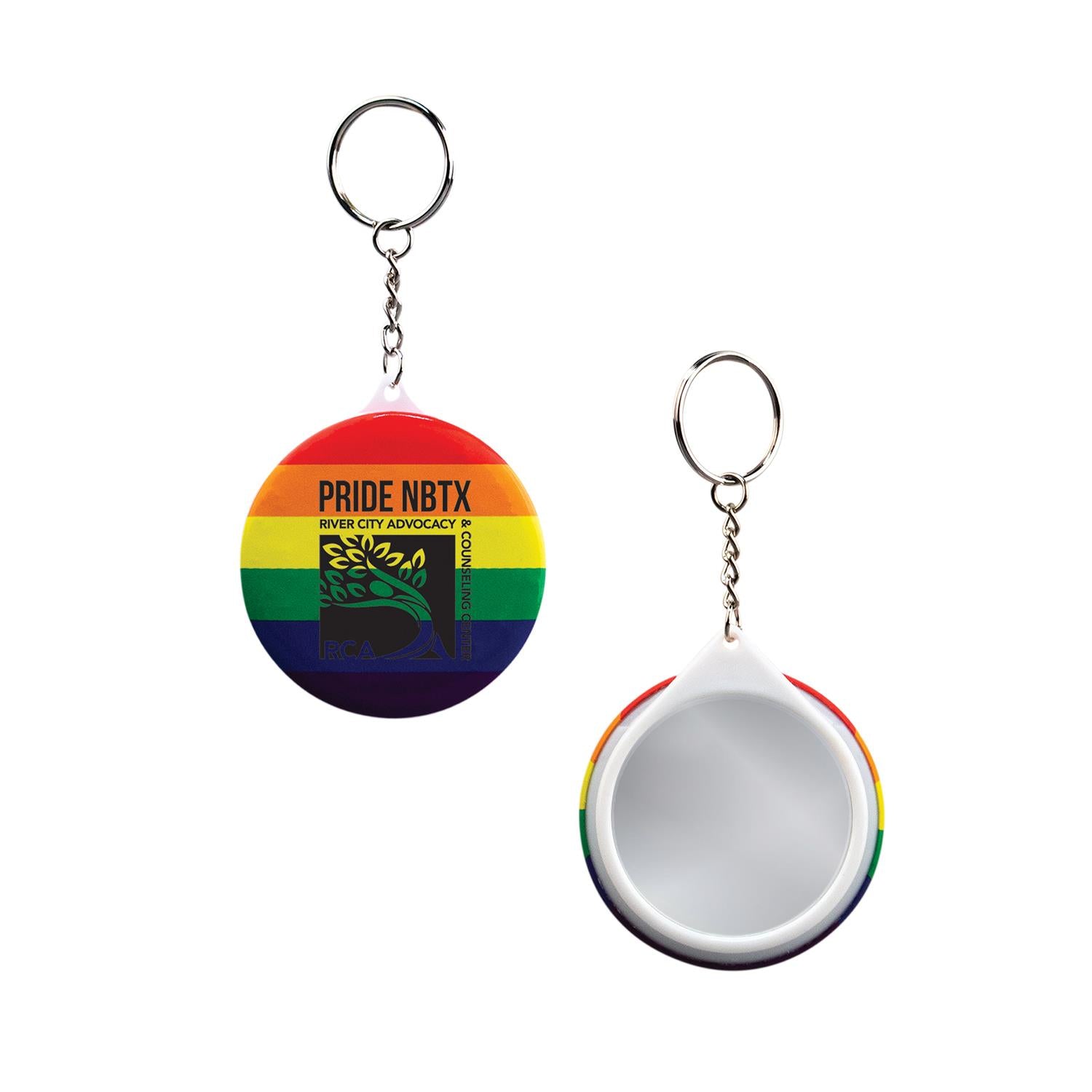 Rainbow Pride Mirror Keychain