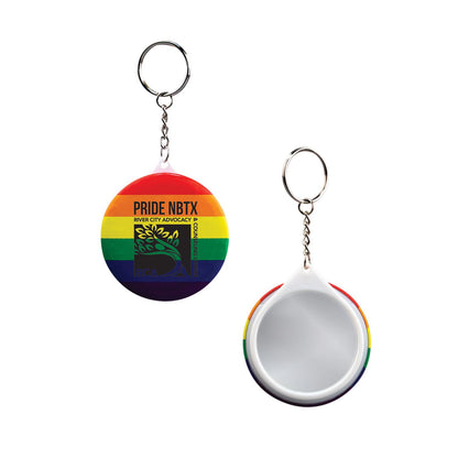 Rainbow Pride Mirror Keychain