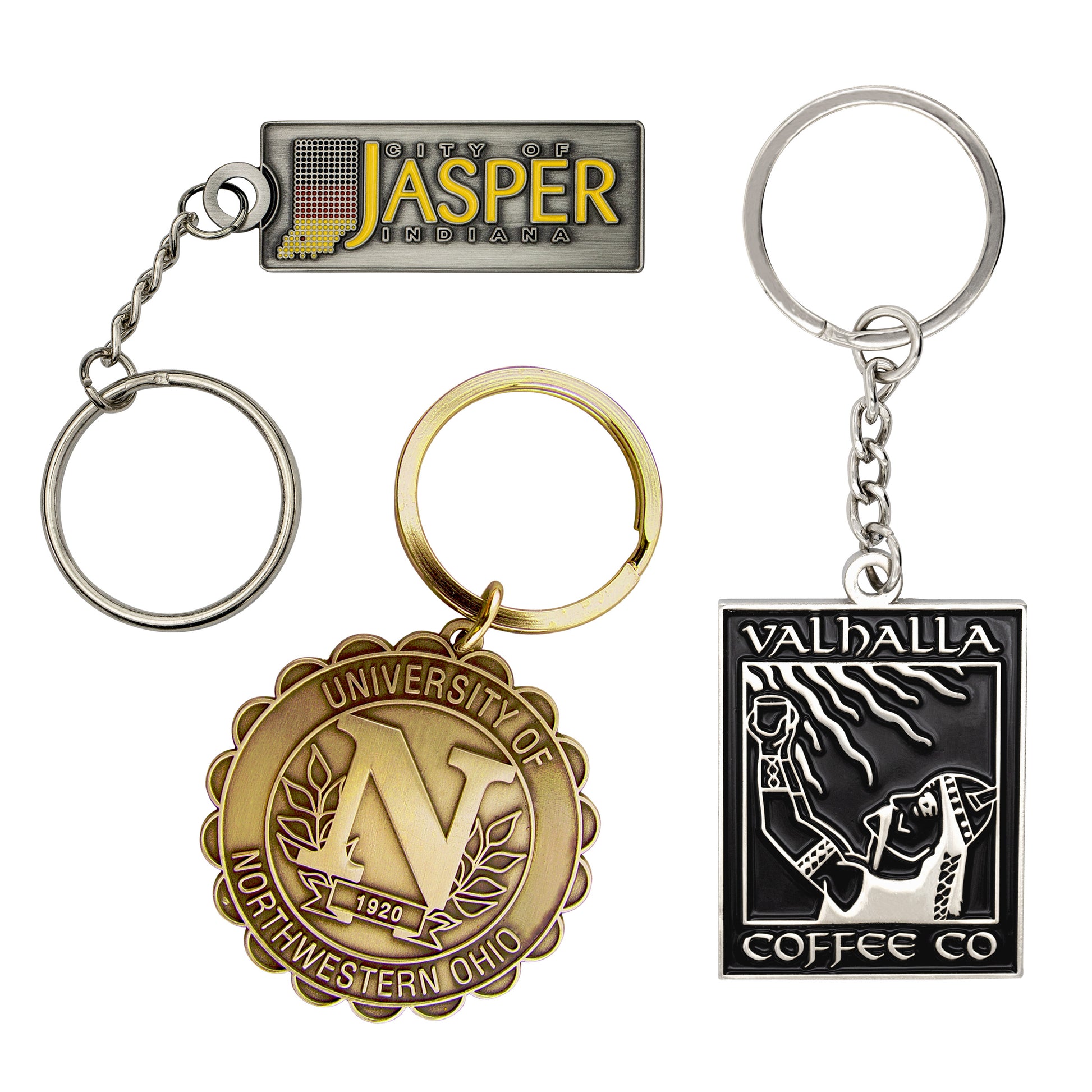 Custom Keytag Die Struck Brass (1-3/4")