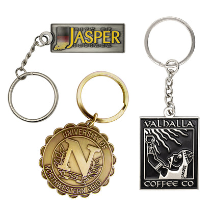 Custom Keytag Die Struck Brass (1-3/4")