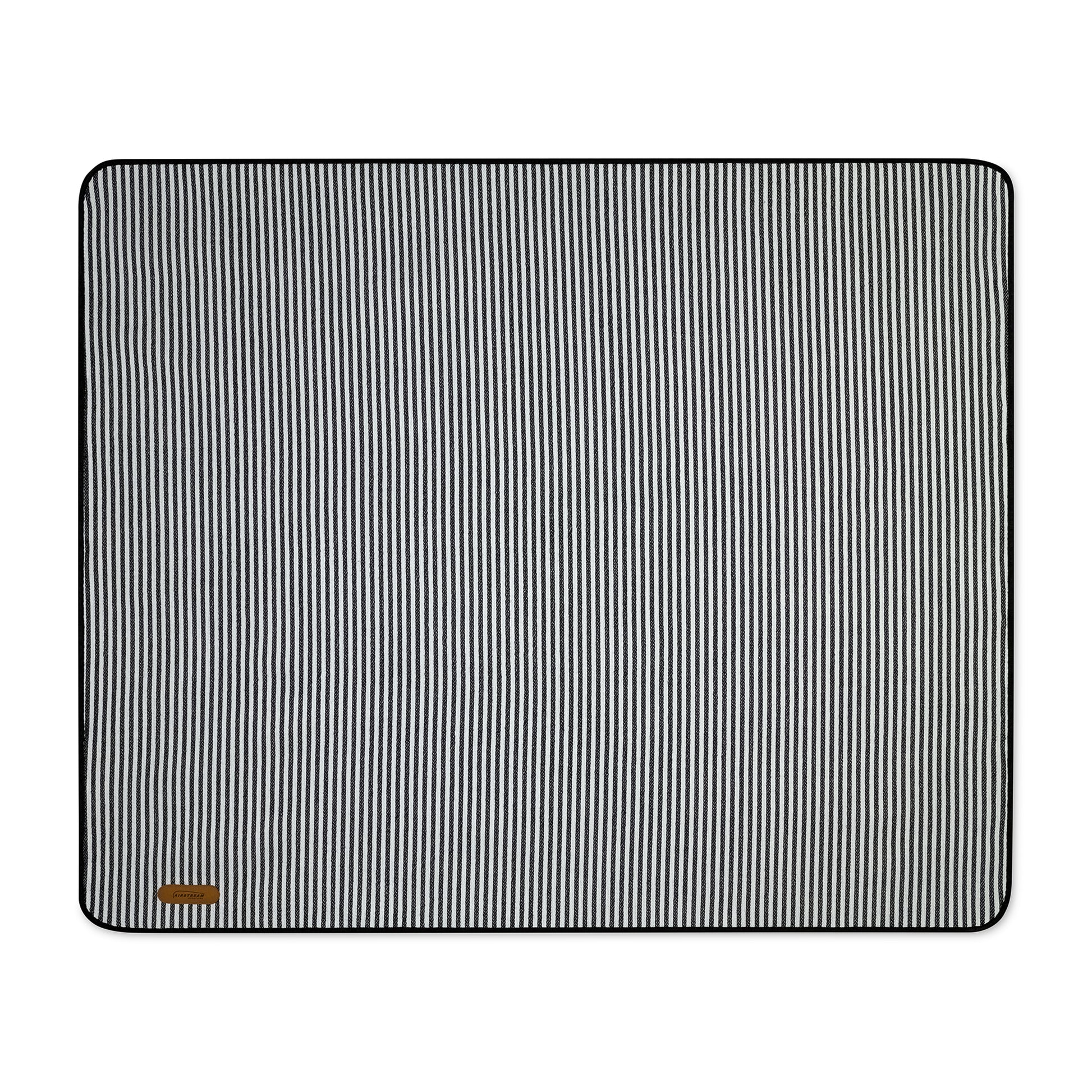 Black & White Stripes Life's a Picnic Roll-Up Blanket