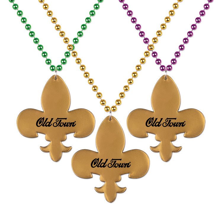 Fleur-de-Lis Medallion Beads