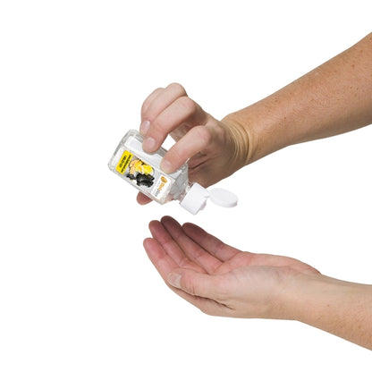 2.0 oz Hand Sanitizer Antibacterial Gel in Flip Top Squeeze Bottle (Spot Color Print)