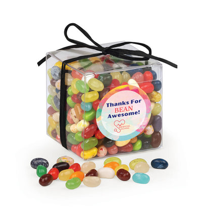 Stylish Acetate Cube with Jelly Belly Jelly Beans