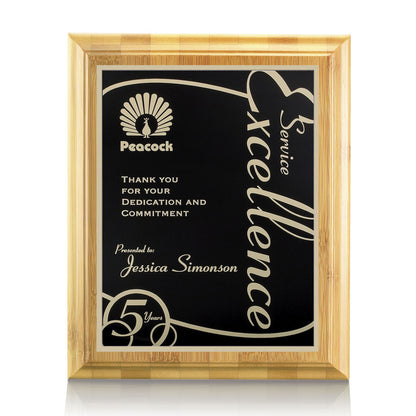 Bamboo/Marietta Plaque - Black