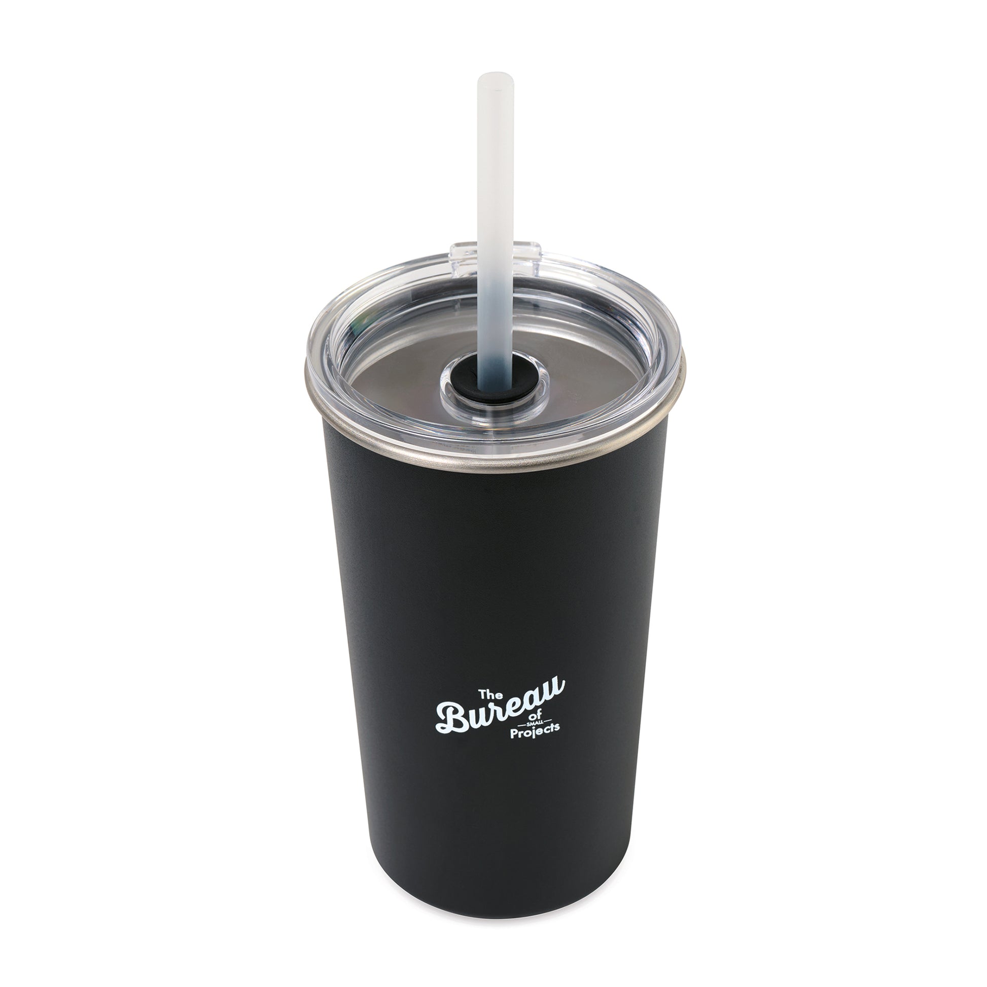 Black Arlo Classics Stainless Steel Tumbler with Straw - 20 Oz.