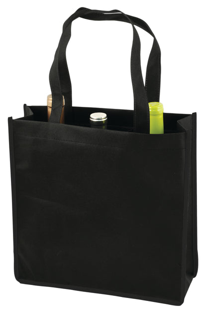 True® 3 Bottle Non-Woven Wine Tote