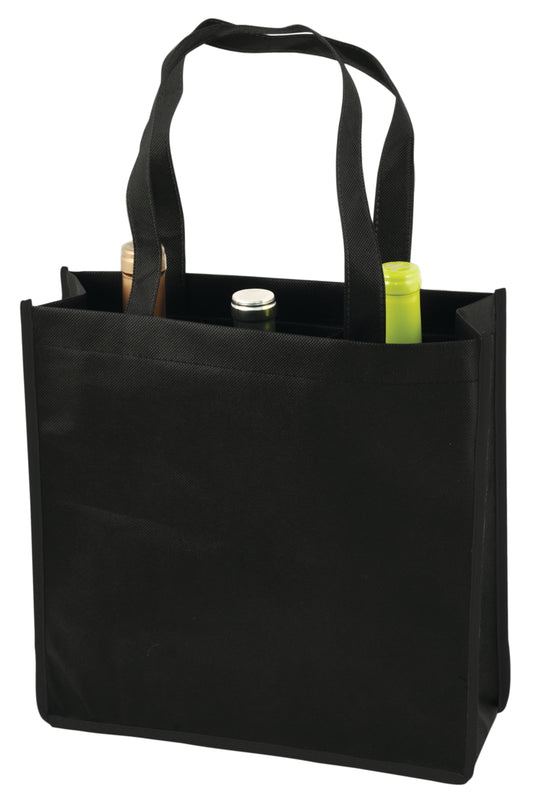 True® 3 Bottle Non-Woven Wine Tote