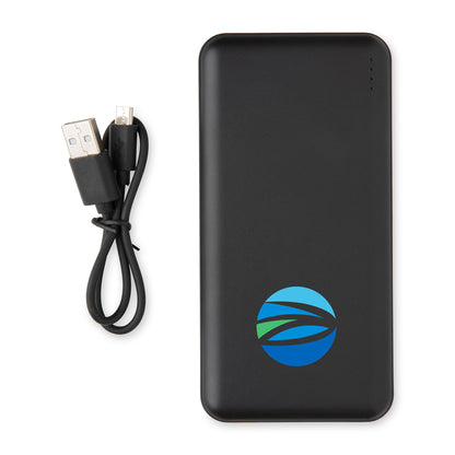 Black High Density 10.000 mAh Pocket Powerbank