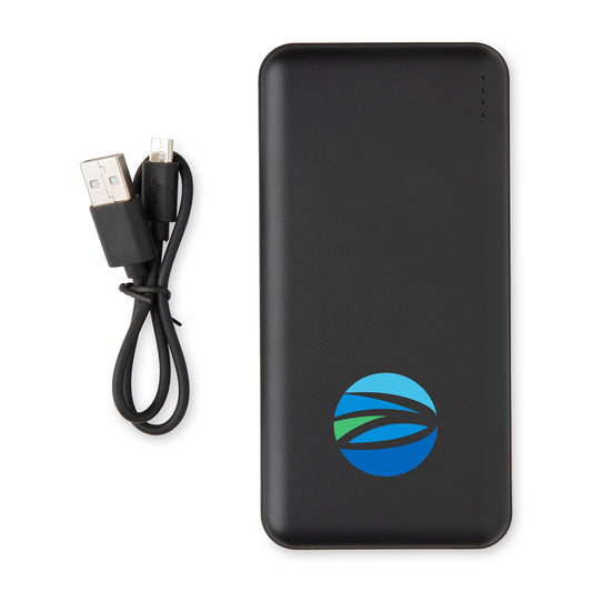 Black High Density 10.000 mAh Pocket Powerbank