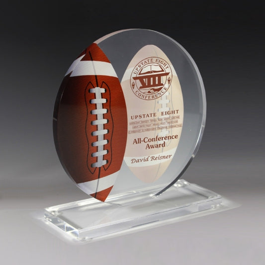 Football Achievement Award - 4 Color Process - (5¾" X 6¼")