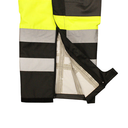 RW32-EZ1Y Heavy Duty Rip Stop Waterproof & Breathable Pants w/Bib - Hi-Vis Green - Size 2X