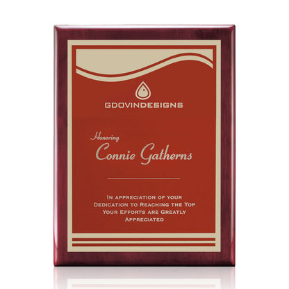 Oakleigh/Marietta Plaque - Rosewood/Red