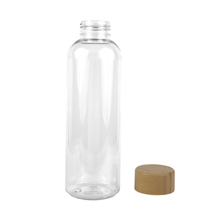 “CLEARLY” 22 oz Recycled RPET Bottle With Bamboo Cap
